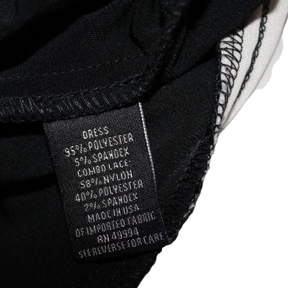 Dressbarn Collection Black Lace Sequin Slim Bodycon Evening Dress, Size 6 EUC - Picture 10 of 11